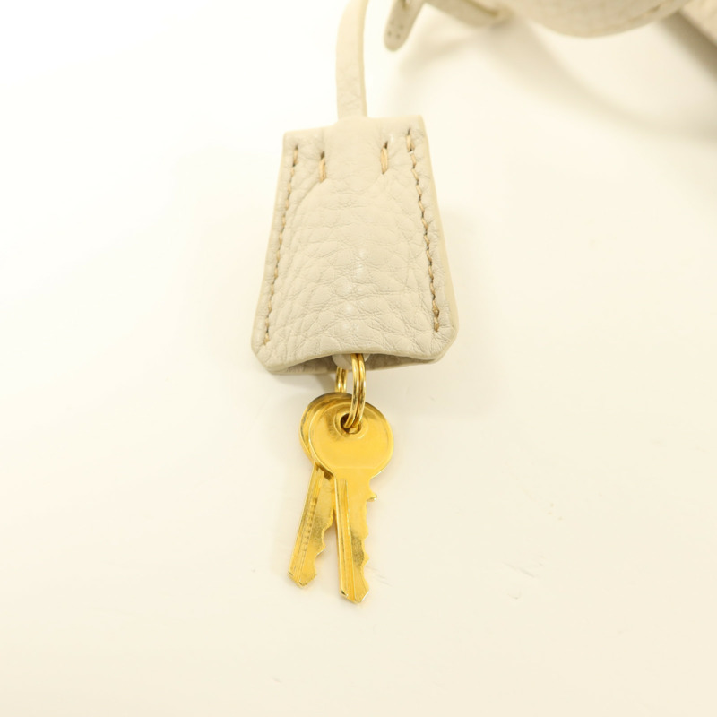 PRADA 牛皮皮革Boston Bag金扣肩背袋-11