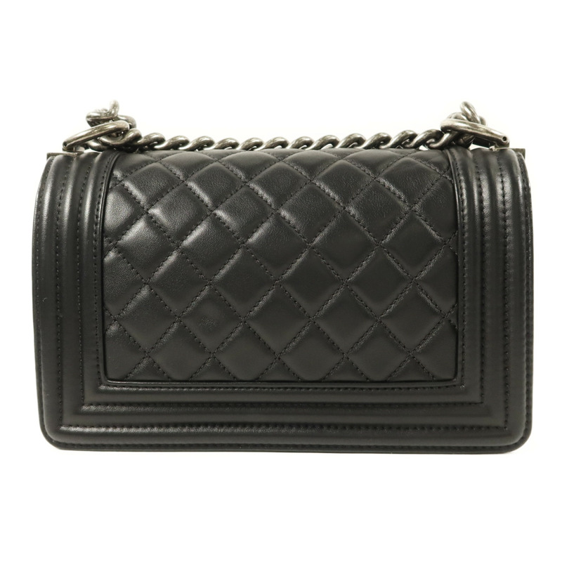 CHANEL 羊皮皮革Boy 20鏈帶肩背袋-1