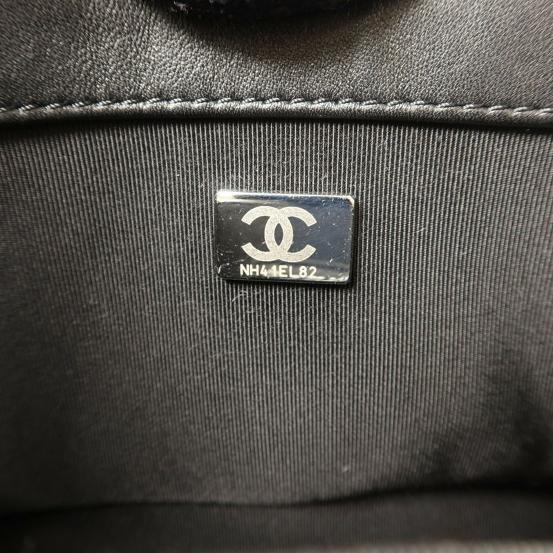 CHANEL 羊皮皮革Boy 20鏈帶肩背袋-6