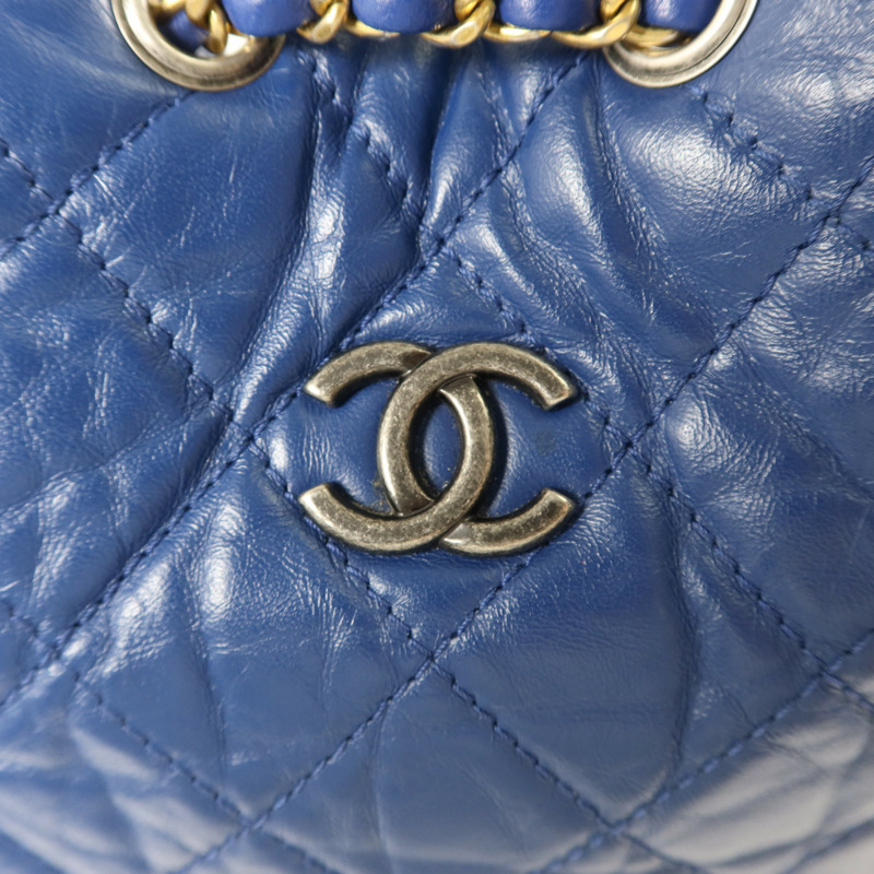 CHANEL 牛皮皮革Gabrielle Backpack背包-10
