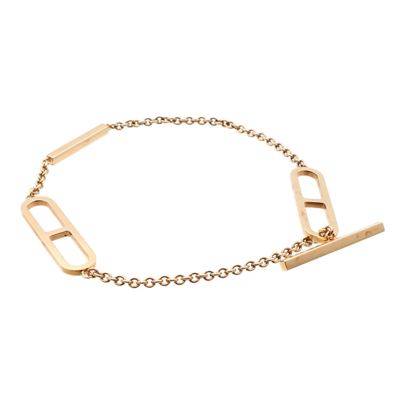 HERMES 18K玫瑰金Ever Chaine d'ancre Bracelet手鏈-1