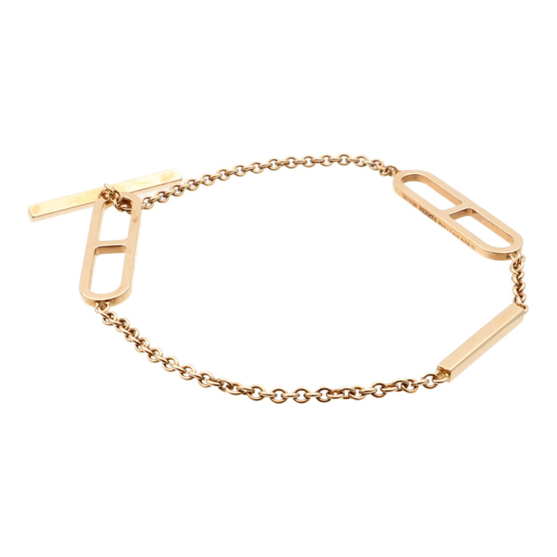 HERMES 18K玫瑰金Ever Chaine d'ancre Bracelet手鏈-2