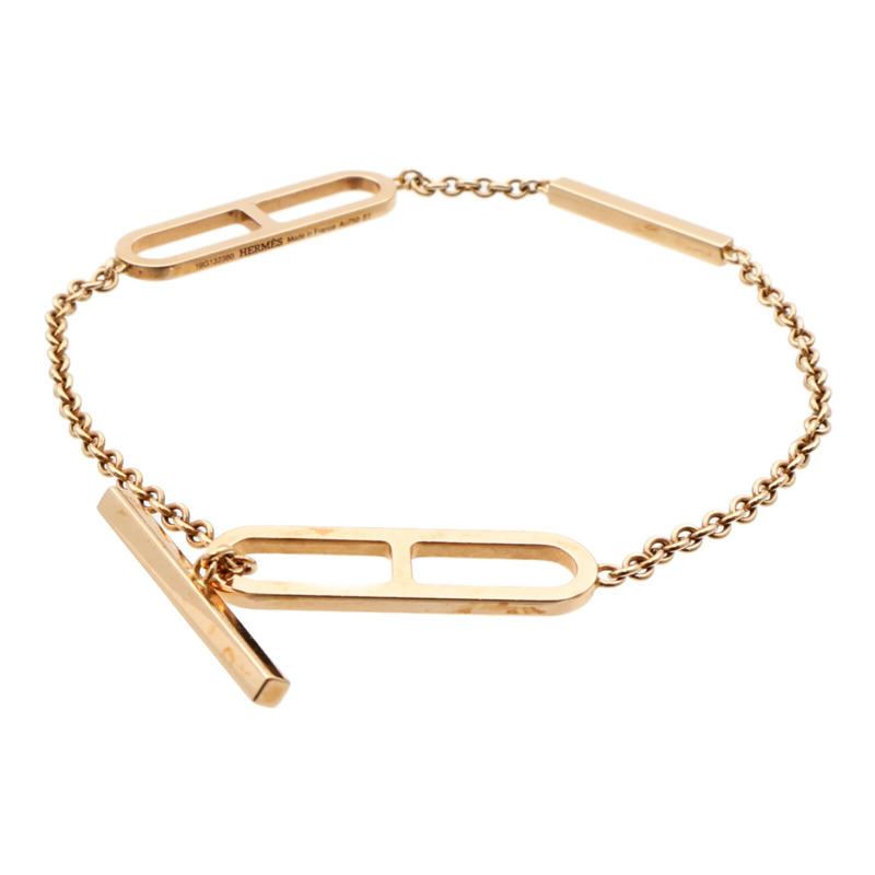 HERMES 18K玫瑰金Ever Chaine d'ancre Bracelet手鏈-3