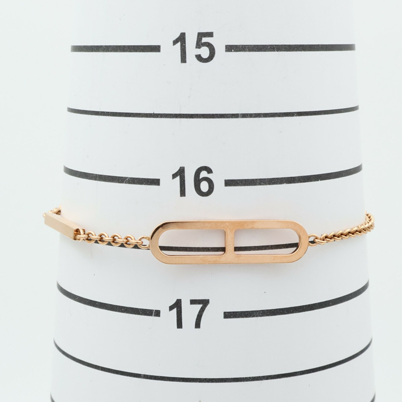 HERMES 18K玫瑰金Ever Chaine d'ancre Bracelet手鏈-5
