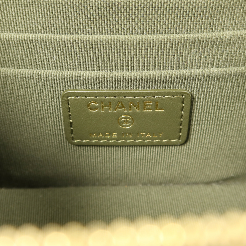 CHANEL 羊皮皮革Vanity Case金扣手挽肩背兩用袋-5