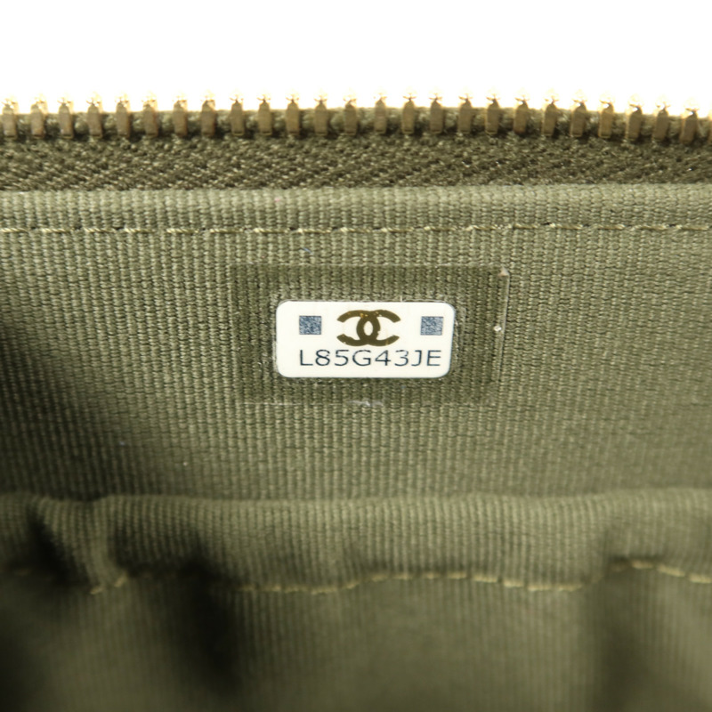 CHANEL 羊皮皮革Vanity Case金扣手挽肩背兩用袋-6