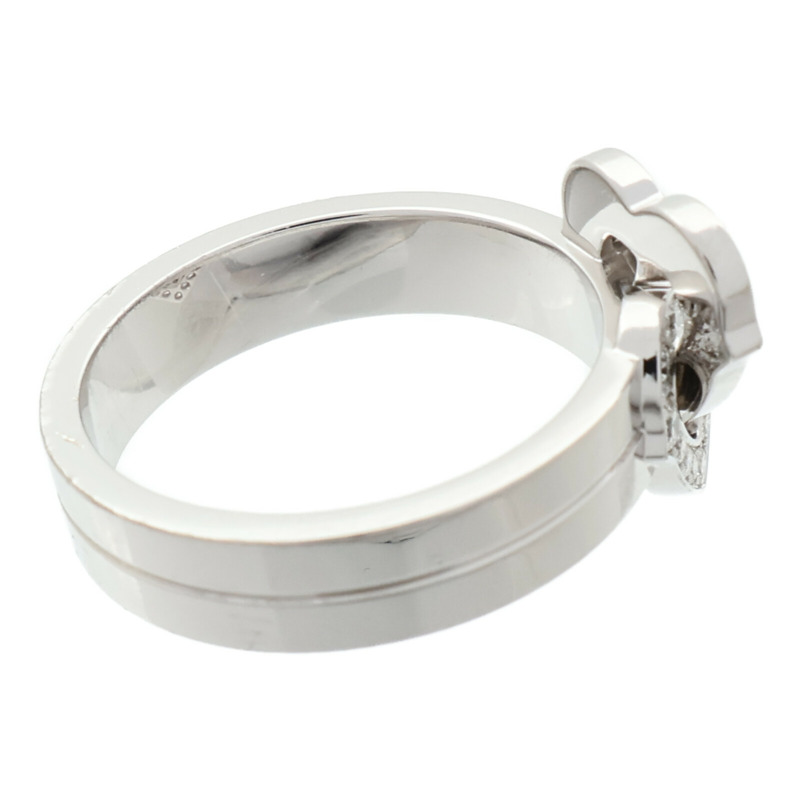 CARTIER 18K白金Double Heart Ring戒指Cartier #53-3
