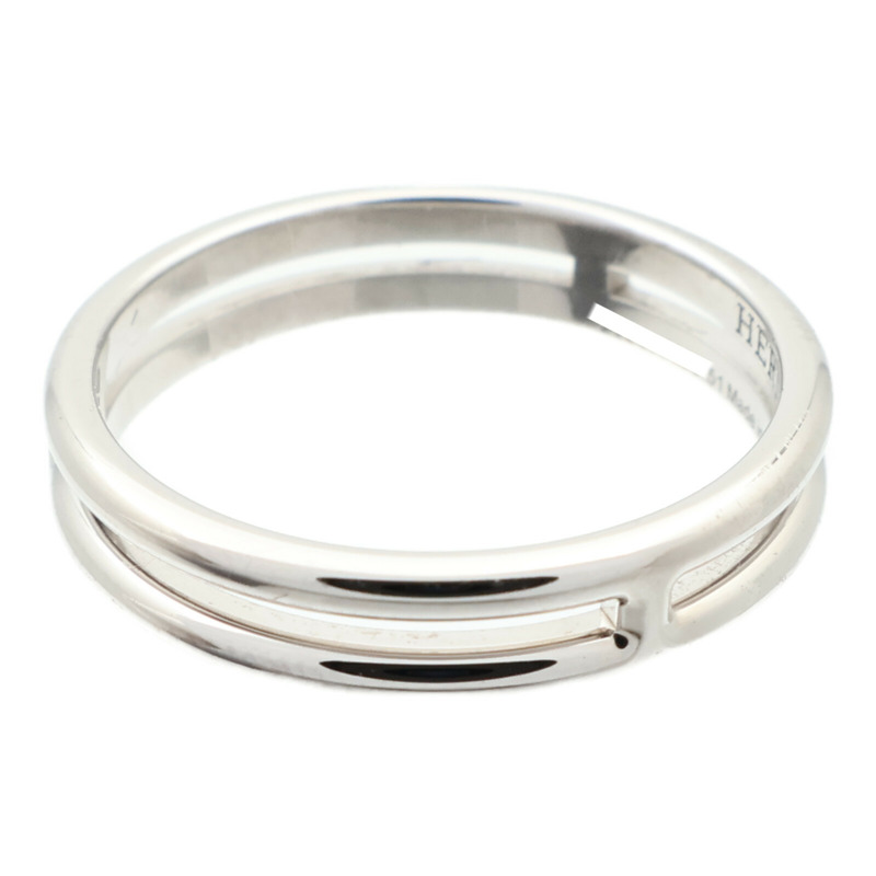 HERMES 18K白金Ariane Ring戒指US#5.75/HERMES#51-2
