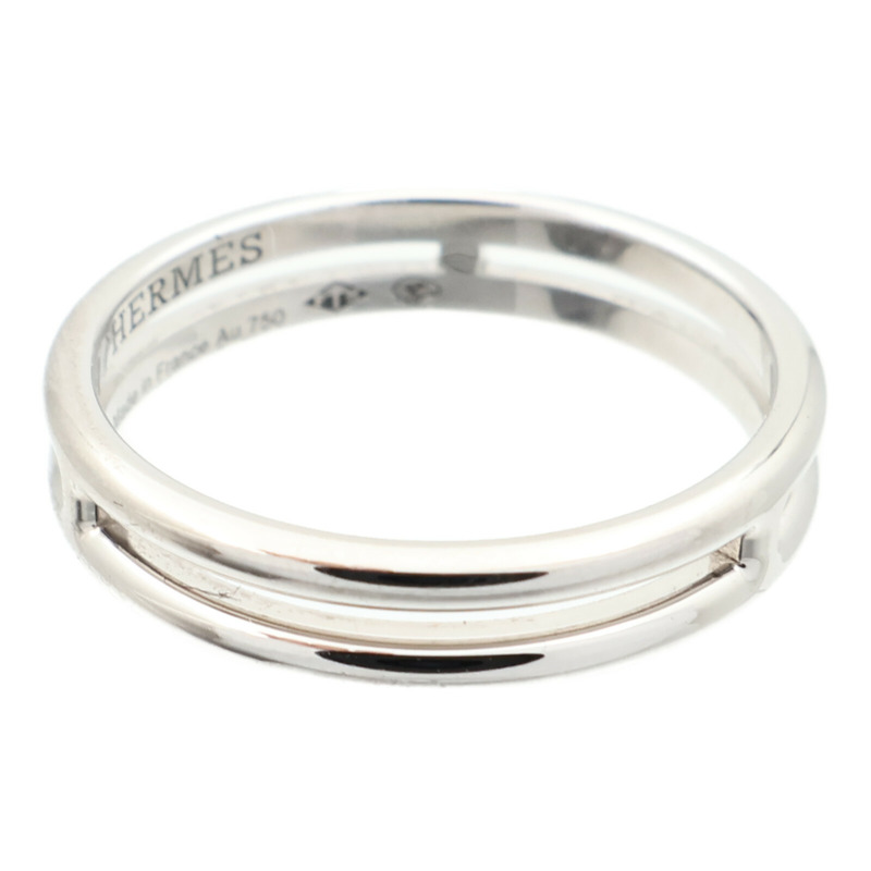 HERMES 18K白金Ariane Ring戒指US#5.75/HERMES#51-3