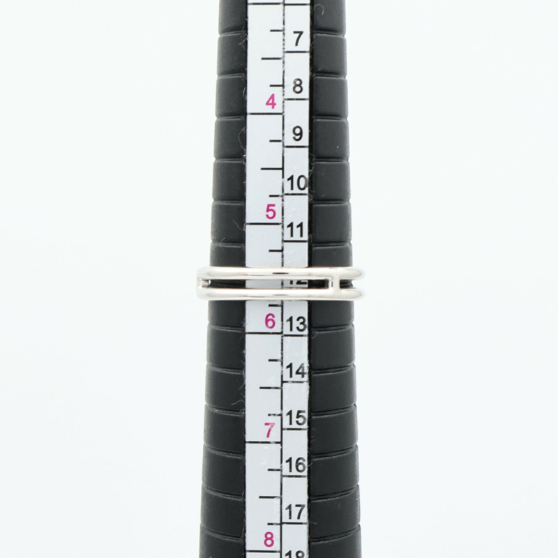 HERMES 18K白金Ariane Ring戒指US#5.75/HERMES#51-6