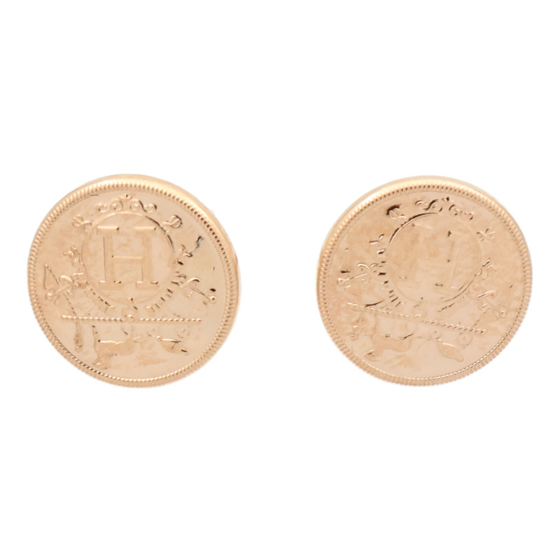 HERMES 18K玫瑰金Ex-Libris Earrings耳環-3