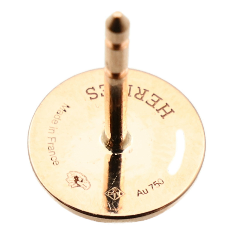HERMES 18K玫瑰金Ex-Libris Earrings耳環-6
