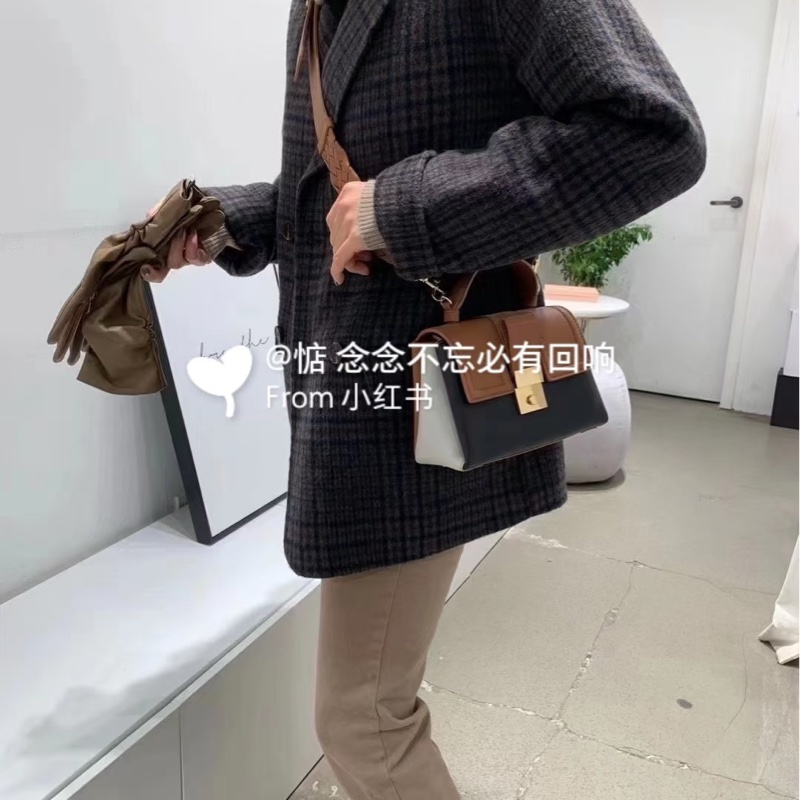 BOTTEGA VENETA BV Piazza 拼色 兩用 風琴包 咖黑 手提包 肩背包 斜背包 側背包-2