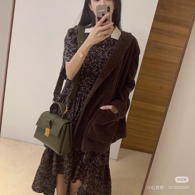 BOTTEGA VENETA BV Piazza 拼色 兩用 風琴包 咖黑 手提包 肩背包 斜背包 側背包-3