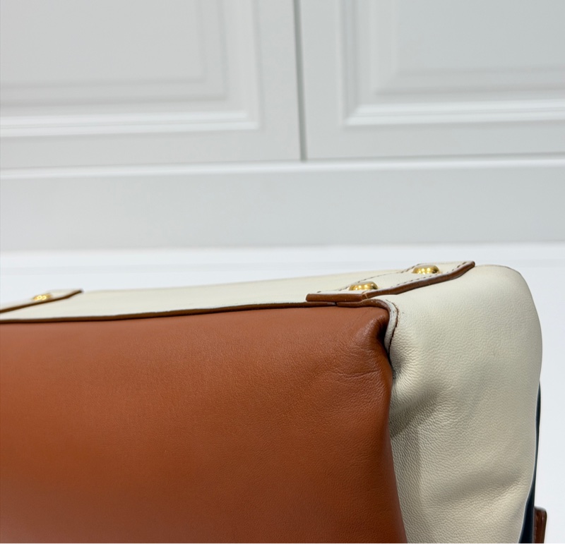 BOTTEGA VENETA BV Piazza 拼色 兩用 風琴包 咖黑 手提包 肩背包 斜背包 側背包-20