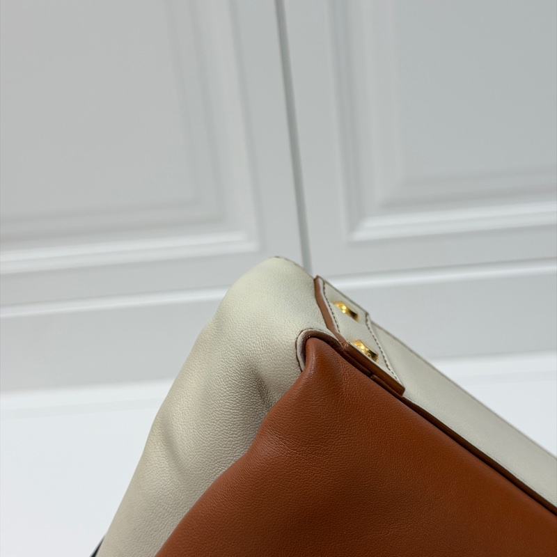 BOTTEGA VENETA BV Piazza 拼色 兩用 風琴包 咖黑 手提包 肩背包 斜背包 側背包-21