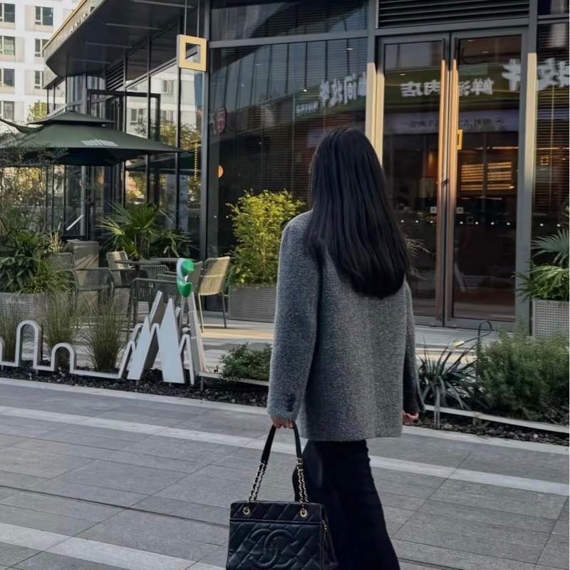 CHANEL香奈兒 Tote購物袋 黑銀 荔枝紋牛皮鏈條單肩包 大容量 耐磨百搭 雙C大logo經典款女士托特包-8