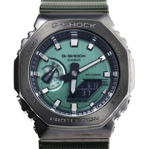 卡西歐 G-SHOCK 2100 系列 GM-2100B-3AJF 綠色石英腕錶 B-160233
