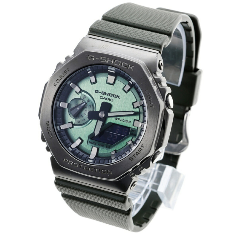 卡西歐 G-SHOCK 2100 系列 GM-2100B-3AJF 綠色石英腕錶 B-160233-1
