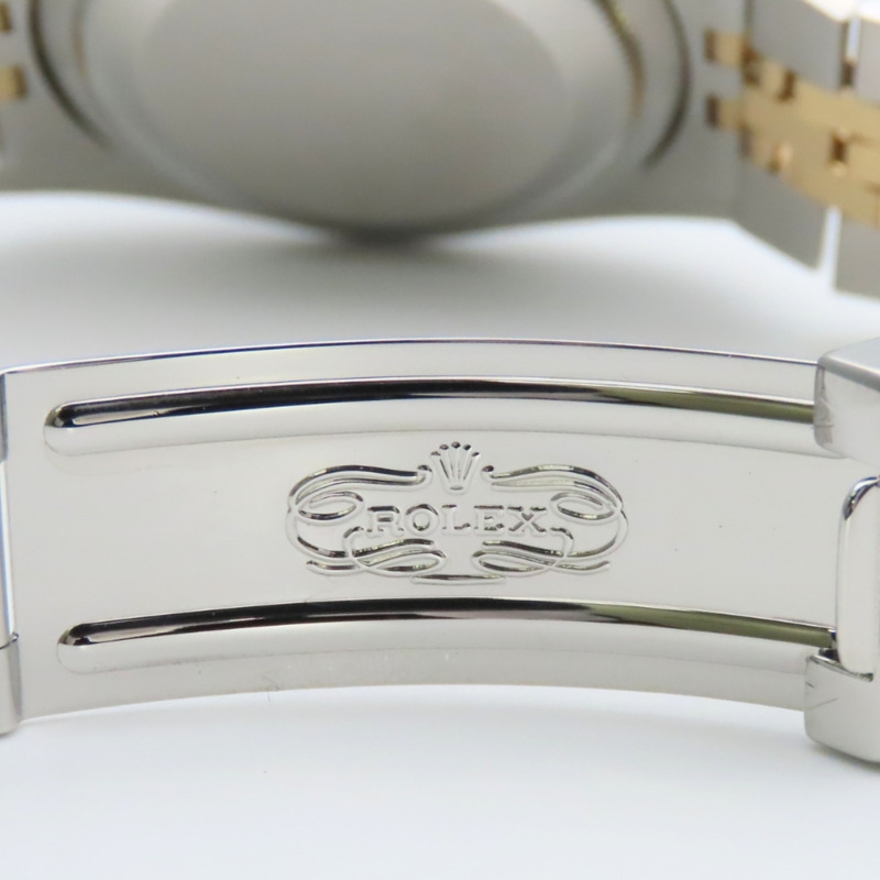 勞力士 Datejust 16233G 不鏽鋼 18K 黃金 老式鑽石 10PD E 字頭男腕錶-17