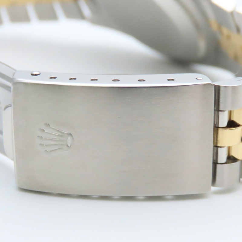 勞力士 Datejust 16233G 不鏽鋼 18K 黃金 老式鑽石 10PD E 字頭男腕錶-18