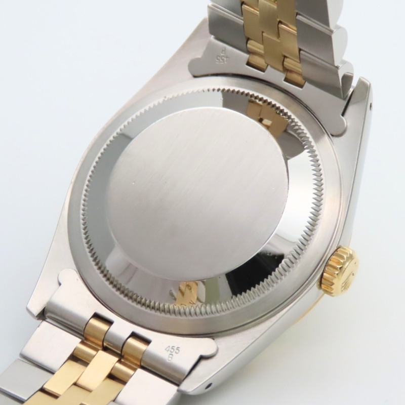 勞力士 Datejust 16233G 不鏽鋼 18K 黃金 老式鑽石 10PD E 字頭男腕錶-20