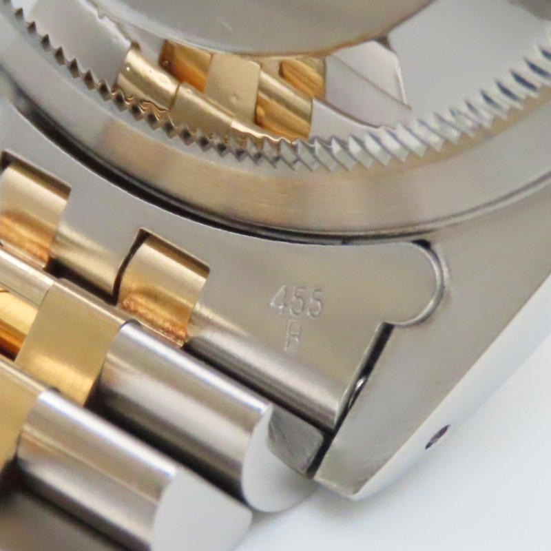 勞力士 Datejust 16233G 不鏽鋼 18K 黃金 老式鑽石 10PD E 字頭男腕錶-22