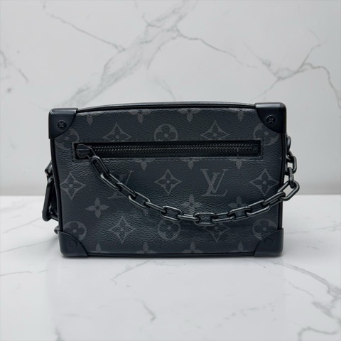 莉亞精品♡ LV m44735 黑老花mini truck盒子包 二手美包