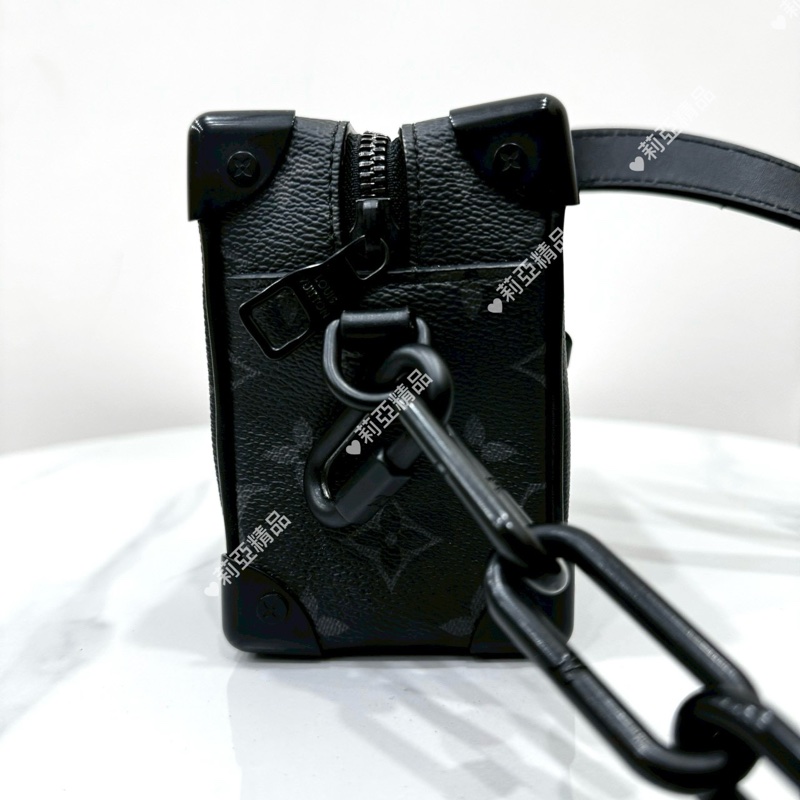 莉亞精品♡ LV m44735 黑老花mini truck盒子包 二手美包-5