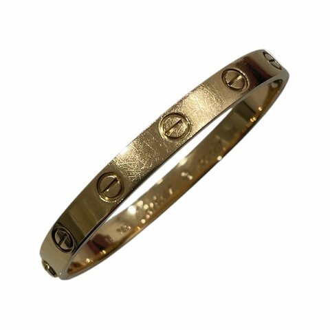 CARTIER 卡地亞 LOVE 手鐲 K18PG #16