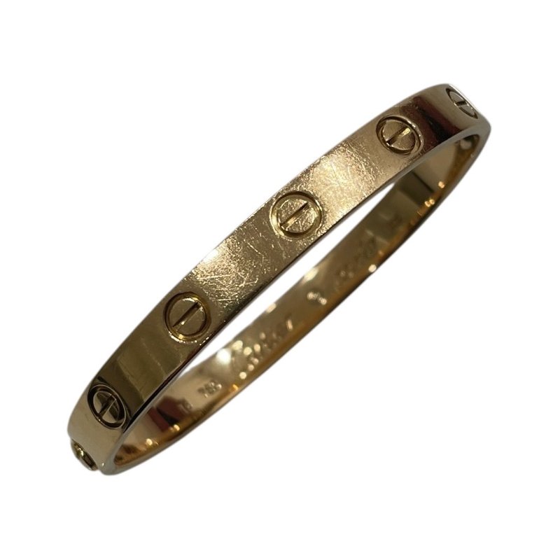 CARTIER 卡地亞 LOVE 手鐲 K18PG #16-0