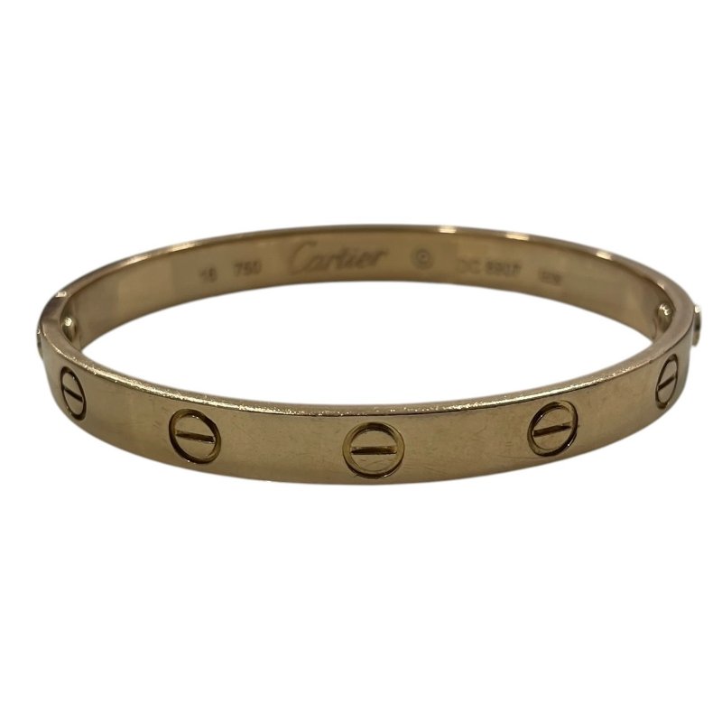 CARTIER 卡地亞 LOVE 手鐲 K18PG #16-1