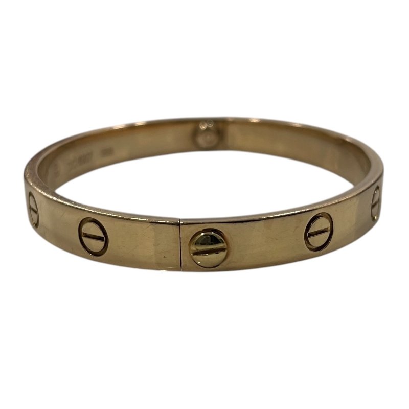 CARTIER 卡地亞 LOVE 手鐲 K18PG #16-4