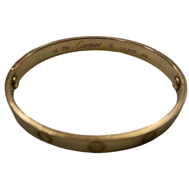 CARTIER 卡地亞 LOVE 手鐲 K18PG #16-6