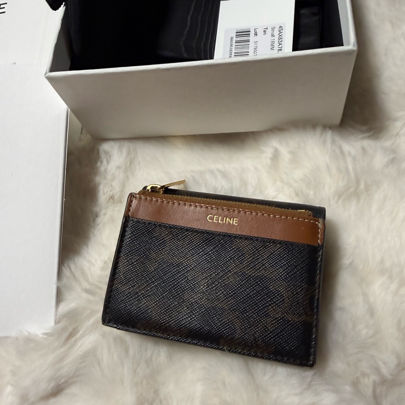 Celine 凱旋門老花短夾-3