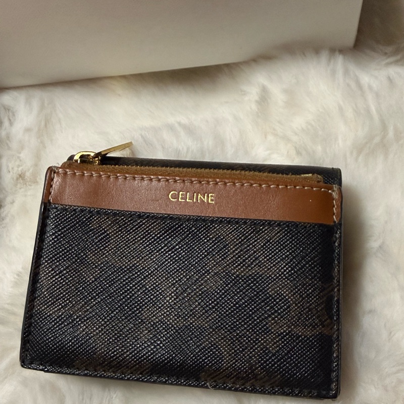Celine 凱旋門老花短夾-7