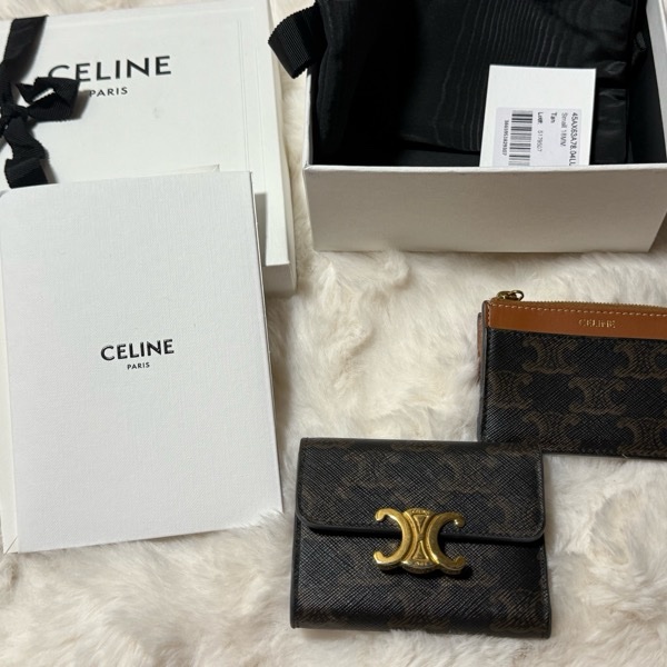 Celine 凱旋門老花短夾-12