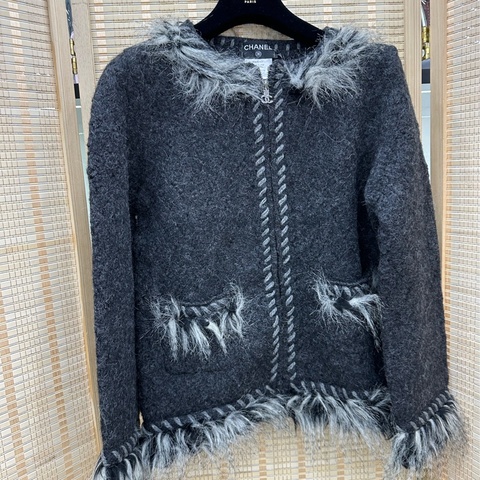 Chanel香奈兒福娃同款毛毛外套 40碼