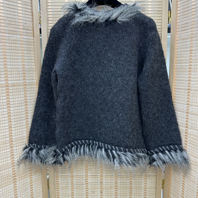 Chanel香奈兒福娃同款毛毛外套 40碼-1