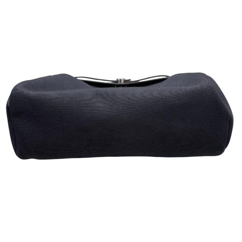 HERMES 愛馬仕 HERBAG 31 兩用後背包 帆布/皮革 黑色 銀扣-5