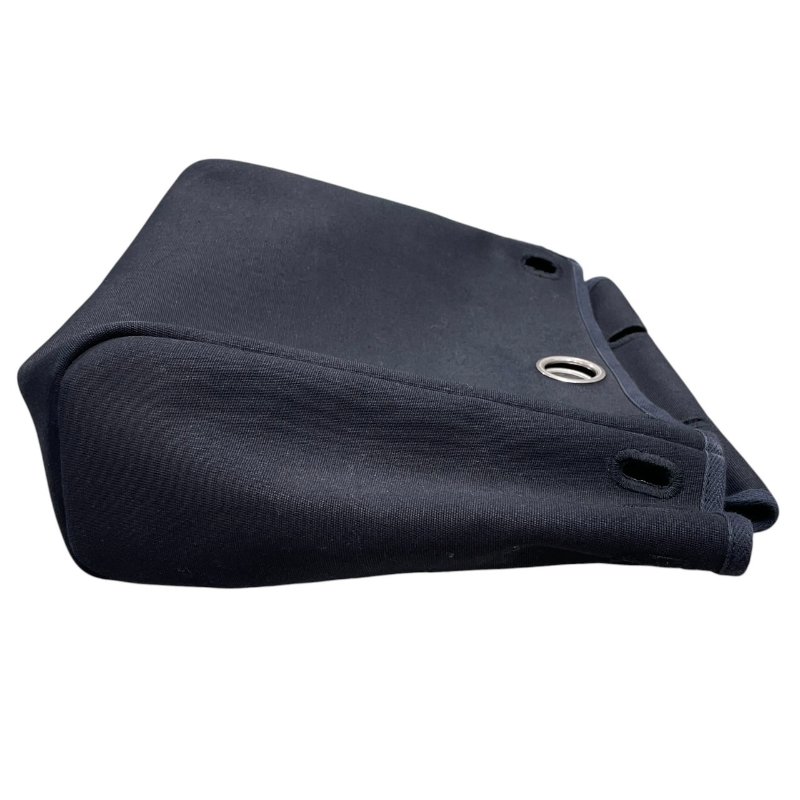 HERMES 愛馬仕 HERBAG 31 兩用後背包 帆布/皮革 黑色 銀扣-15