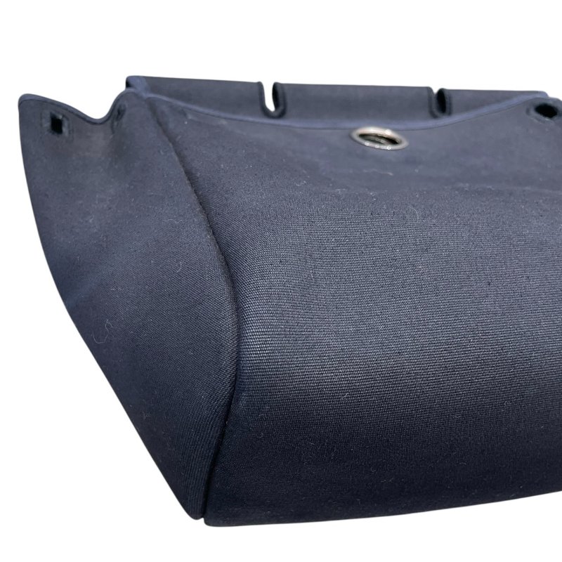 HERMES 愛馬仕 HERBAG 31 兩用後背包 帆布/皮革 黑色 銀扣-17