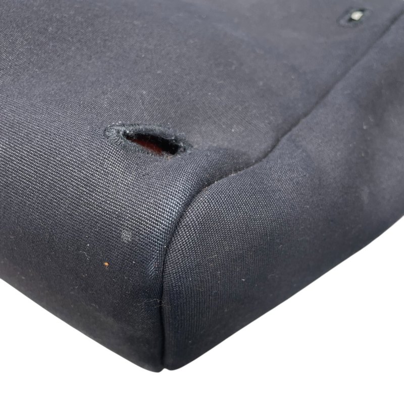 HERMES 愛馬仕 HERBAG 31 兩用後背包 帆布/皮革 黑色 銀扣-20