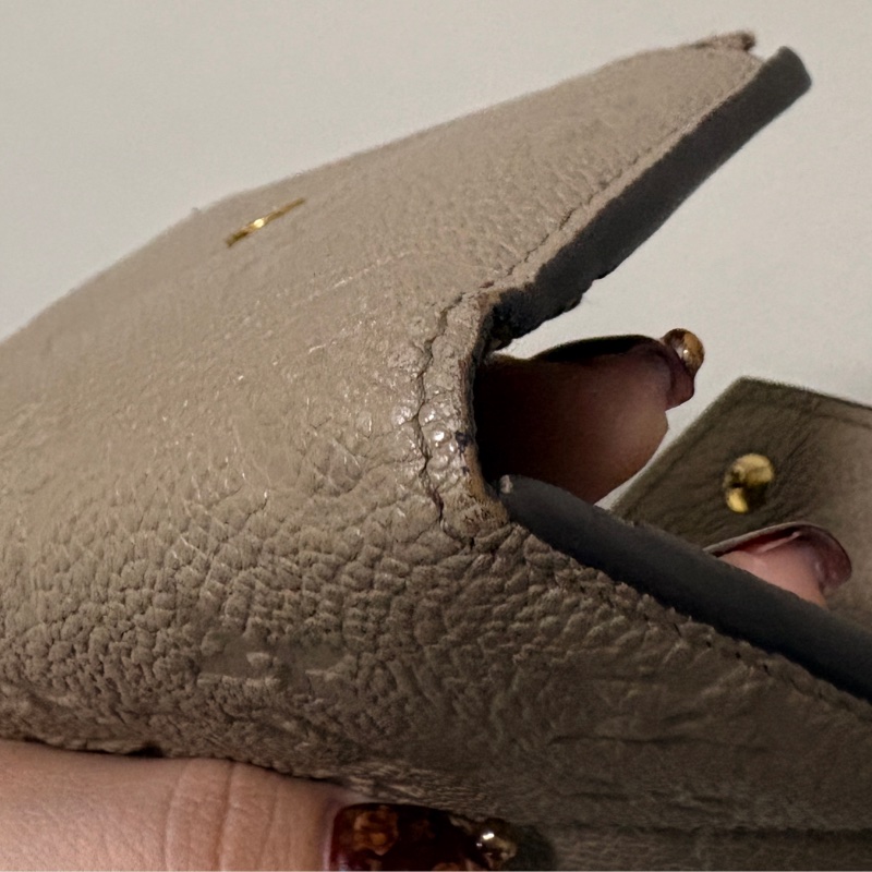 lv奶茶色Zoe短夾-27