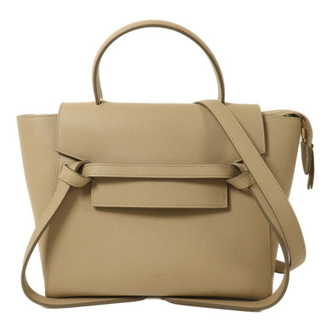 CELINE 牛皮皮革Micro Belt Bag金扣手挽肩背兩用袋