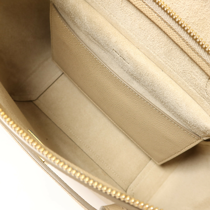 CELINE 牛皮皮革Micro Belt Bag金扣手挽肩背兩用袋-4