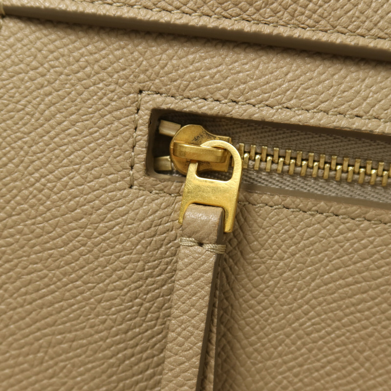 CELINE 牛皮皮革Micro Belt Bag金扣手挽肩背兩用袋-10