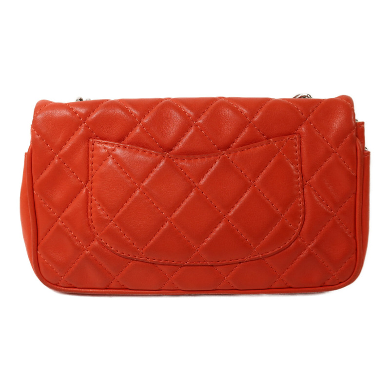 CHANEL 羊皮皮革Shoulder Bag銀扣鏈帶肩背袋-1