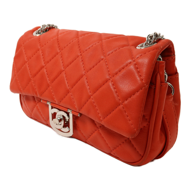 CHANEL 羊皮皮革Shoulder Bag銀扣鏈帶肩背袋-2