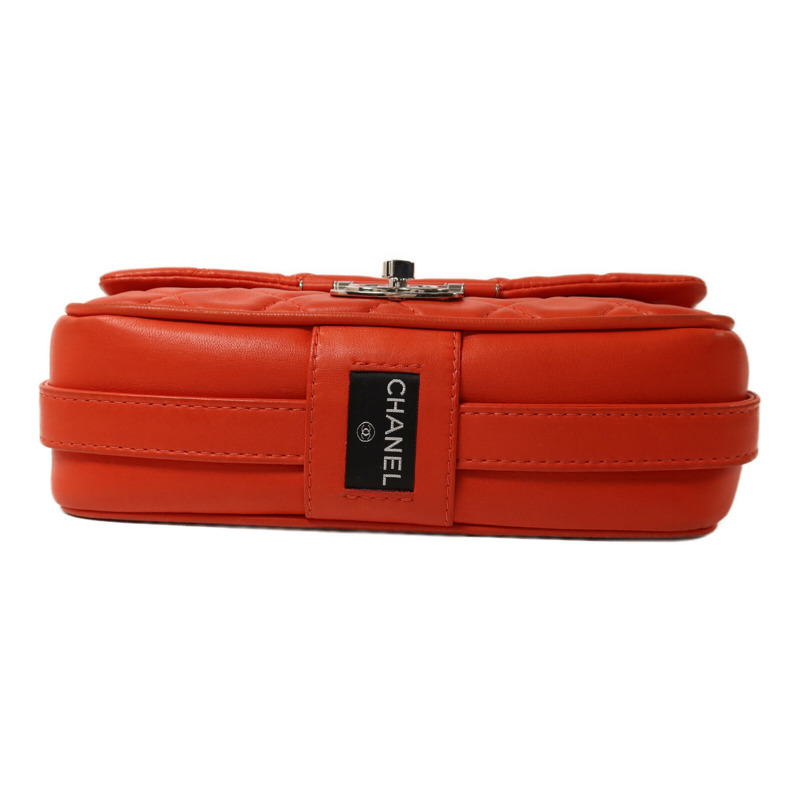 CHANEL 羊皮皮革Shoulder Bag銀扣鏈帶肩背袋-3